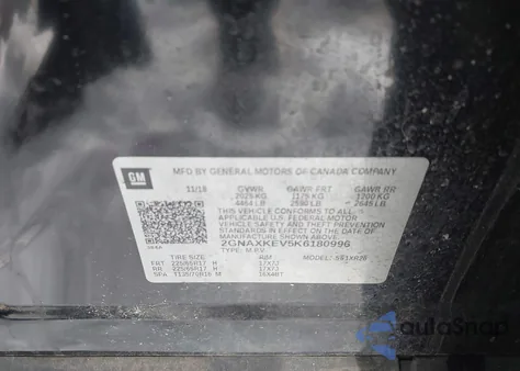 2019 Chevrolet Equinox Lt from USA, damaged, VIN 2GNAXKEV5K6180996